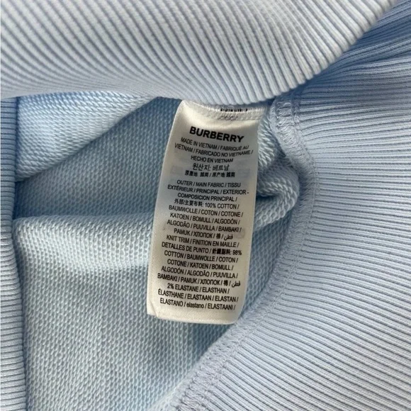 Burberry Logo Print Long Sleeve Sweatshirt S Size - Picture 3 of 3